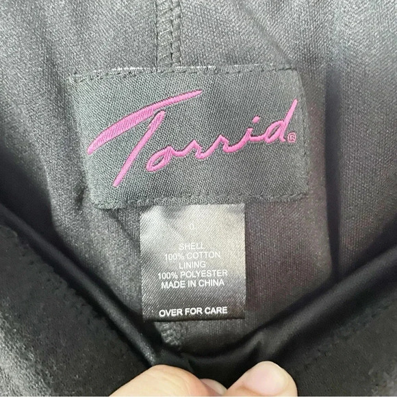 Torrid Plus Size Black Lined High-Low Ruffled Boho Midi Skirt Size 0 ( Large) - Picture 7 of 8